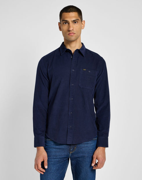Lee Men's Leesure Shirt in Real Indigo