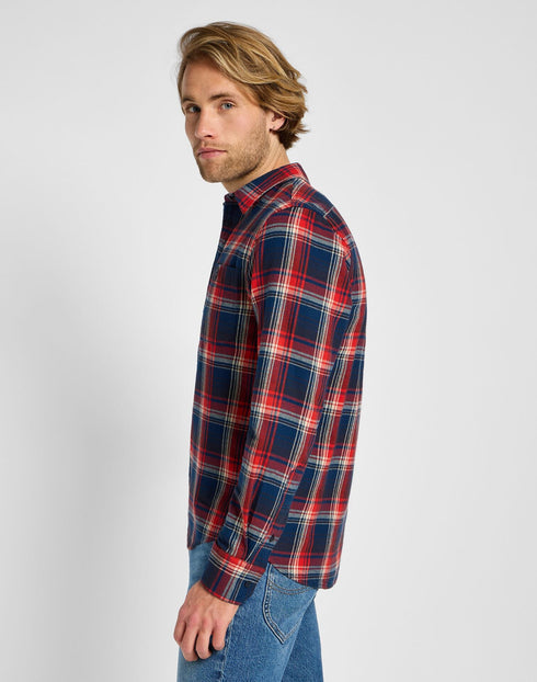 Lee Men's Leesure Shirt in Red - Rodeo In
