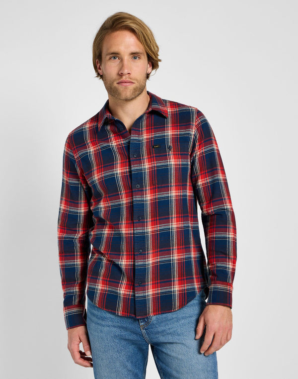 Lee Men's Leesure Shirt in Red - Rodeo In