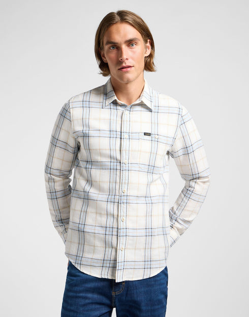 Lee Men's Leesure Shirt In Shy Blue