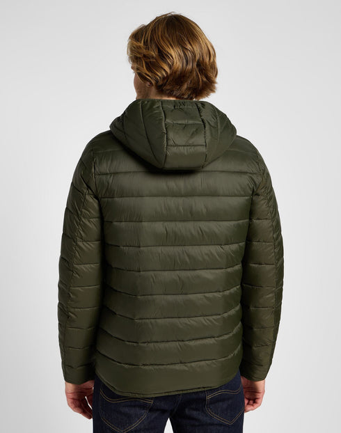 Lee Men's Light Puffer Jacket in Olive Night
