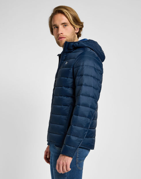 Lee Men's Light Puffer Jacket in Rivet Navy - Rodeo In