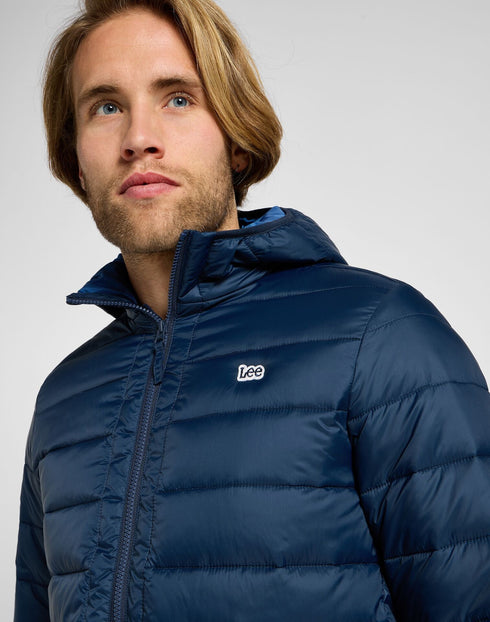 Lee Men's Light Puffer Jacket in Rivet Navy - Rodeo In