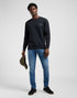 Lee Men's Logo Crew Sweatshirt in Unionall Black