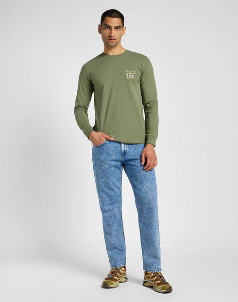 Lee Men's Long Sleeve Frontier T-Shirt In Mercantile Green