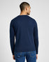 Lee Men's Long Sleeve Henley Inky Blue