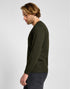 Lee Men's Long Sleeve Med Wobbly T-Shirt In Olive Night