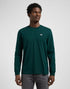 Lee Men's Long Sleeve Patch logo T-Shirt In Jade Forest