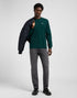 Lee Men's Long Sleeve Patch logo T-Shirt In Jade Forest - Rodeo In