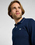Lee Men's Long Sleeve Pique Polo In Mood Indigo - Rodeo In