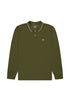 Lee Men's Long Sleeve Pique Polo T-Shirt In Army Green - Rodeo In