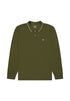 Lee Men's Long Sleeve Pique Polo T-Shirt In Army Green