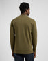 Lee Men's Long Sleeve Pique Polo T-Shirt In Army Green - Rodeo In