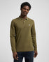 Lee Men's Long Sleeve Pique Polo T-Shirt In Army Green - Rodeo In
