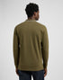 Lee Men's Long Sleeve Pique Polo T-Shirt In Army Green