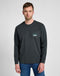 Lee Men's Long Sleeve Pocket Logo T-Shirt in Washed Black