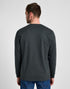 Lee Men's Long Sleeve Pocket Logo T-Shirt in Washed Black