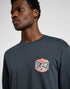 Lee Men's Long Sleeve Seasonal T-Shirt In Washed Black