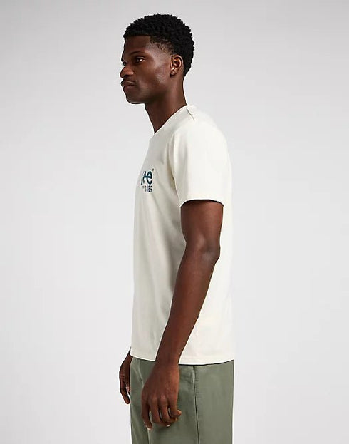 Lee Men's Loose Logo T-Shirt In Ecru - Rodeo In