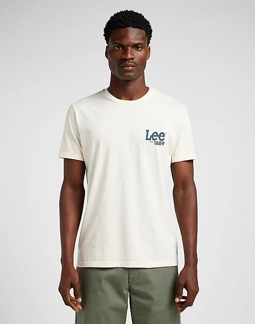 Lee Men's Loose Logo T-Shirt In Ecru - Rodeo In