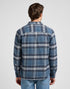 Lee Men's Mercantile Shirt In Vintage Blue Plaid - Rodeo In