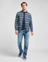 Lee Men's Mercantile Shirt In Vintage Blue Plaid - Rodeo In