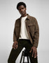 Lee Men's Overshirt In Brown Jasper - Rodeo In