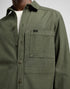 Lee Men's Paneled Overshirt In Oak Moss
