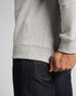 Lee Men's Patch Crew Sweatshirt in Grey Mele