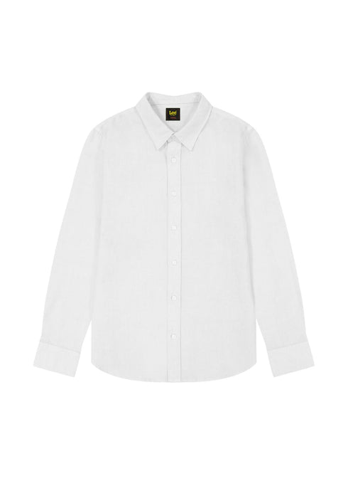 Lee Men's Patch Logo Shirt in Bright White