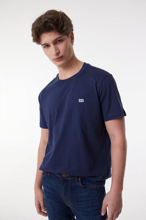 Lee Men's Patch Logo T-Shirt In Navy