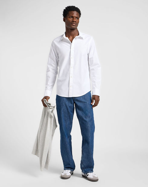 Lee Men's Patch Shirt In Bright White