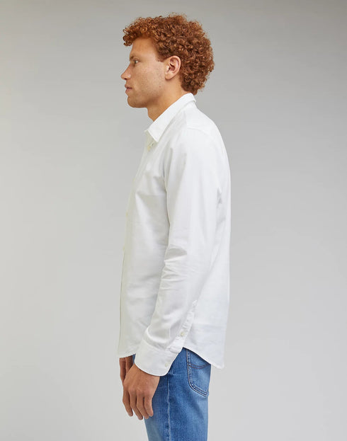 Lee Men's Patch Shirt In Bright White