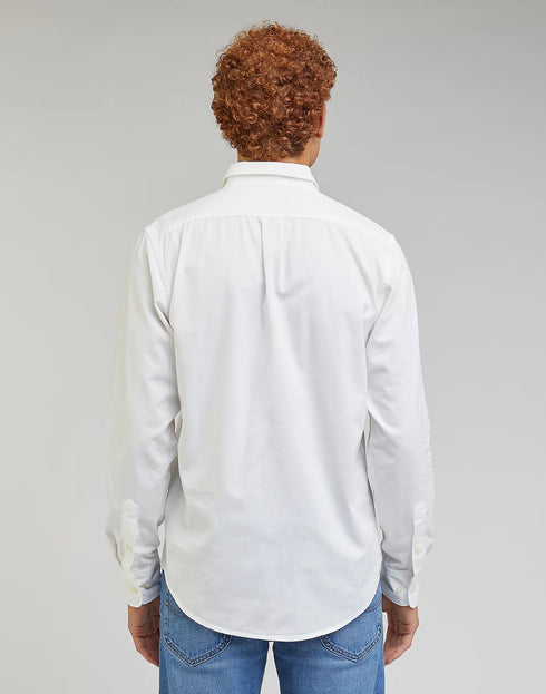 Lee Men's Patch Shirt In Bright White