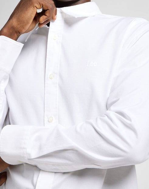 Lee Men's Patch Shirt In Bright White