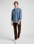 Lee Men's Patch Shirt In Rinse - Rodeo In