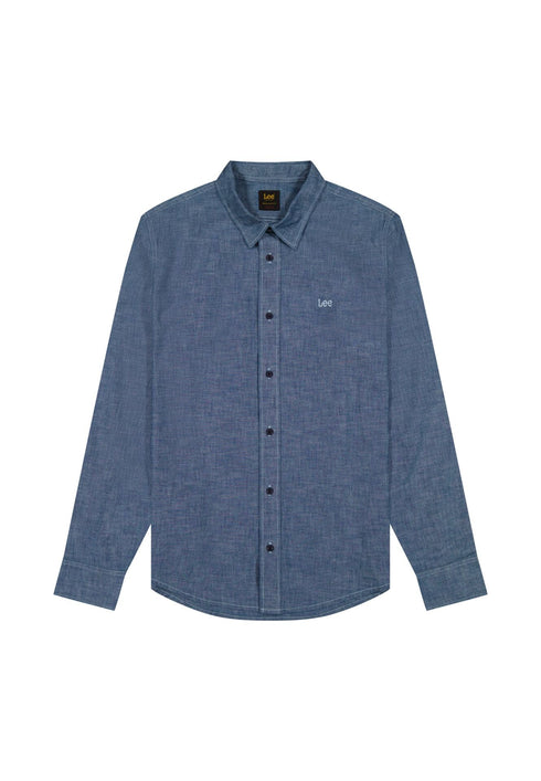 Lee Men's Patch Shirt In Rinse - Rodeo In