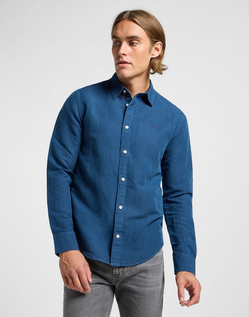 Lee Men's Patch Shirt Orion Blue