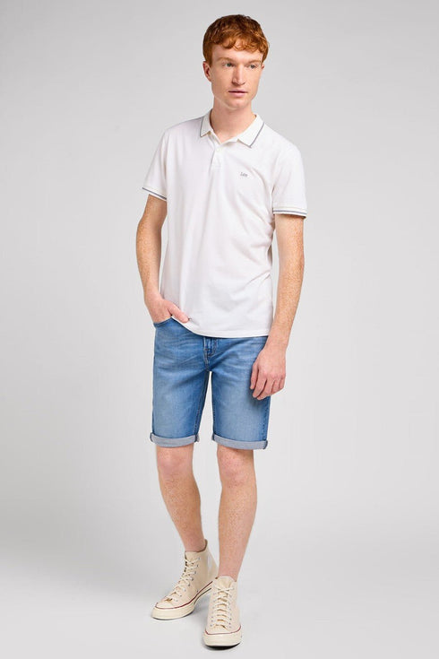 Lee Men's Pique Polo In Bright White