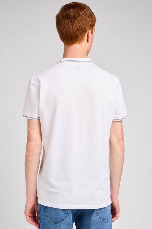 Lee Men's Pique Polo In Bright White
