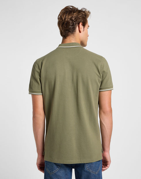 Lee Men's Pique Polo In Mercantile Green
