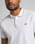Lee Men's Pique Polo T-shirt In Bright White - Rodeo In