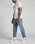 Lee Men's Pique Polo T-shirt In Bright White - Rodeo In