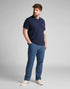 Lee Men's Pique Polo T-Shirt in Navy - Rodeo In
