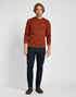 Lee Men's Plain Crew Sweatshirt in Sweet Maple