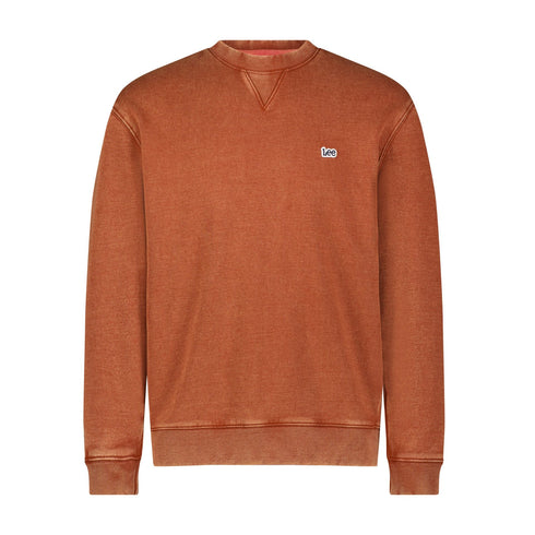 Lee Men's Plain Crew Sweatshirt in Sweet Maple