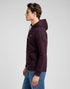 Lee Men's Plain Hoodie In Deep Wine