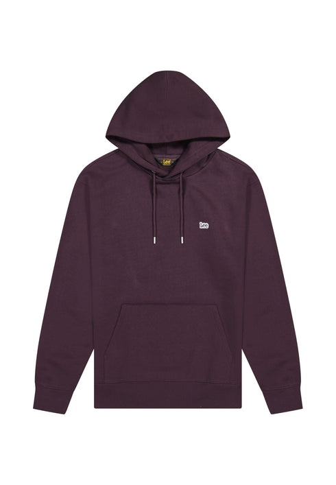 Lee Men's Plain Hoodie In Deep Wine