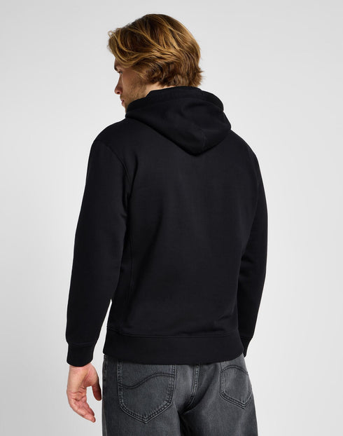 Lee Men's Plain Hoodie in Unionall Black