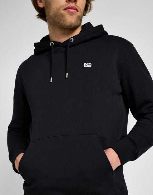 Lee Men's Plain Hoodie in Unionall Black